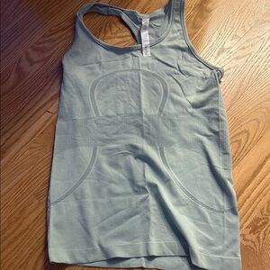 lululemon athletica Light Blue Racerback Seamless Tank